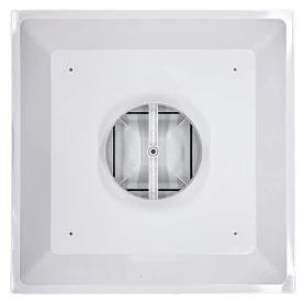 HaVACo HT-2x2-SPL8-IB 2'x2' Plastic 3 Cone Supply Lay-In 8" Boot with Insulated Back, back view no insulation