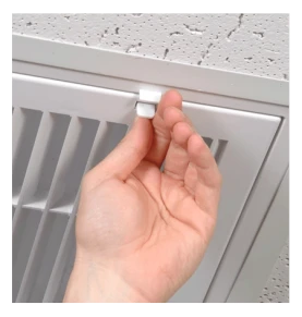 HaVACo HT-2x2-ERTN 2'x2' Plastic Lay-In Egg Crate Return grille clip view