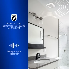 Panasonic Panasonic FV-0511VQ1 WhisperCeiling DC SmartFlow Ventilation Fan 50-80-110 CFM