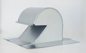 The Metal Shop Shingle/Flat Roof Vent 6 Inch Galvanized with Screen GRV-6