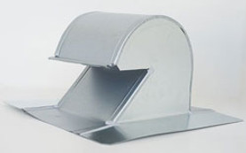 The Metal Shop Shingle/Flat Roof Vent 6 Inch Galvanized with Damper GRV-6D