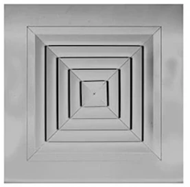 AirGuide Manufacturing, LLC AirGuide AVP-42PLT 12x12 4-WAY Ceiling Diffuser WHITE Technical Document