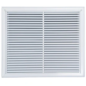 AirGuide RF-2FS 24x20 Return Air Filter Grille WHITE Screw Holes IN NECK of Unit NO Screw Holes in Face! Front View