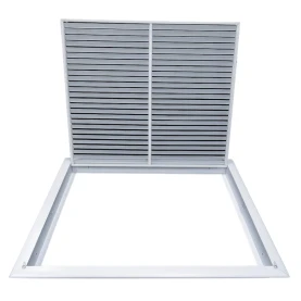 AirGuide RF-2FS 24x20 Return Air Filter Grille WHITE Screw Holes IN NECK of Unit NO Screw Holes in Face! filter View