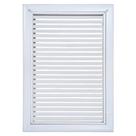 AirGuide RF-2FS 12x18 Return Air Filter Grille WHITE Screw Holes IN NECK of Unit NO Screw Holes in Face! front view