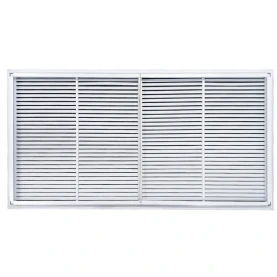 AirGuide RF-2FS 48x24 Return Air Filter Grille WHITE Screw Holes IN NECK of Unit NO Screw Holes in Face! break View
