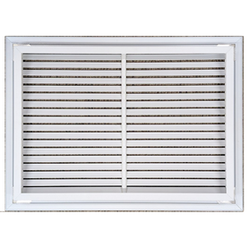 AirGuide RF-2FS 20x14 Return Air Filter Grille WHITE Screw Holes IN NECK NO Screw Holes in Face! back View