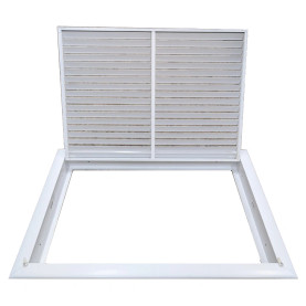 AirGuide RF-2FS 20x14 Return Air Filter Grille WHITE Screw Holes IN NECK NO Screw Holes in Face! filter View