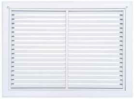 AirGuide RF-2FS 20x14 Return Air Filter Grille WHITE Screw Holes IN NECK NO Screw Holes in Face! Front View