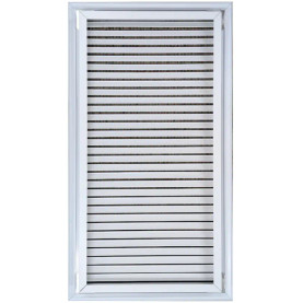 AirGuide RF-2FS 12x24 Return Air Filter Grille WHITE Screw Holes IN NECK of Unit NO Screw Holes in Face! Back View