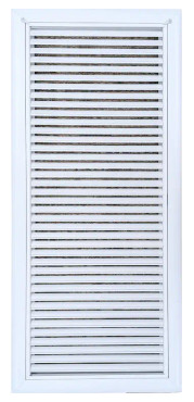 AirGuide RF-2FS 12x30 Return Air Filter Grille WHITE Screw Holes IN NECK of Unit NO Screw Holes in Face! Front View