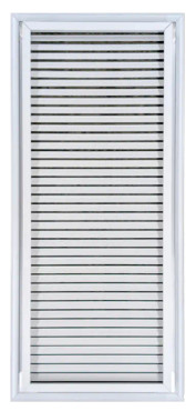 AirGuide RF-2FS 12x30 Return Air Filter Grille WHITE Screw Holes IN NECK of Unit NO Screw Holes in Face! back View
