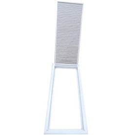 AirGuide RF-2FS 12x30 Return Air Filter Grille WHITE Screw Holes IN NECK of Unit NO Screw Holes in Face! filter View