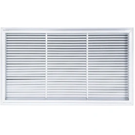 AirGuide RF-2FS 36x20 Return Air Filter Grille WHITE Screw Holes IN NECK of Unit NO Holes in Face! back view
