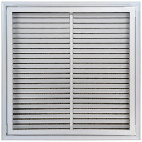 AirGuide RF-2FS 18x18 Return Air Filter Grille WHITE Screw Holes IN NECK of Unit NO Screw Holes in Face! back View