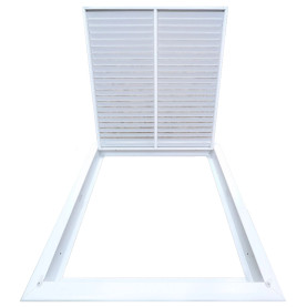 AirGuide RF-2FS 18x18 Return Air Filter Grille WHITE Screw Holes IN NECK of Unit NO Screw Holes in Face! filter View