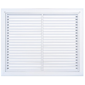 AirGuide RF-2FS 20x16 Return Air Filter Grille WHITE Screw Holes IN NECK of Unit NO Screw Holes in Face!. Front