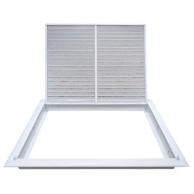 AirGuide RF-2FS 20x16 Return Air Filter Grille WHITE Screw Holes IN NECK of Unit NO Screw Holes in Face!. filter view