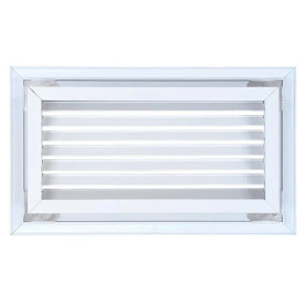 AirGuide RF-2FS 12x06 Return Air Filter Grille WHITE Screw Holes IN NECK of Unit NO Screw Holes in Face! Back View