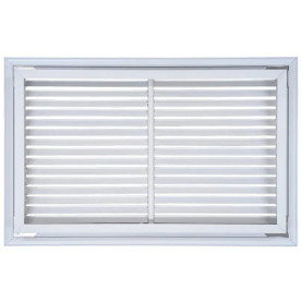 AirGuide RF-2FS 20x12 Return Air Filter Grille WHITE Screw Holes IN NECK of Unit NO Screw Holes in Face! back View