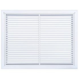 AirGuide RF-2FS 24x18 Return Air Filter Grille WHITE Screw Holes IN NECK of Unit NO Screw Holes in Face Front View