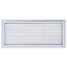 AirGuide RF-2FS 30x12 Return Air Filter Grille WHITE Screw Holes IN NECK of Unit NO Screw Holes in Face rear view