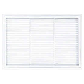 AirGuide RF-2FS 30x20 Return Air Filter Grille WHITE Screw Holes IN NECK of Unit NO Screw Holes in Face back view