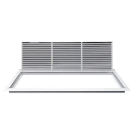 AirGuide RF-2FS 36x12 Return Air Filter Grille WHITE Screw Holes IN NECK of Unit NO Screw Holes in Face filter View