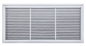 AirGuide RF-2FS 36x16 Return Air Filter Grille WHITE Screw Holes IN NECK of Unit NO Screw Holes in Face back
