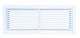 AirGuide RF-2FS 24x08 Return Air Filter Grille WHITE Screw Holes IN NECK of Unit NO Screw Holes in Face! Front View