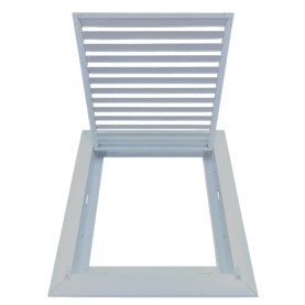 AirGuide RF-2FS 10x10 Return Air Filter Grille WHITE Screw Holes IN NECK of Unit NO Screw Holes in Face! filter View