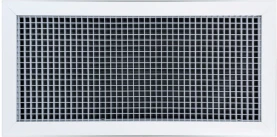 AirGuide Manufacturing, LLC AirGuide RA-AG-T 24x12 T-Bar Eggcrate Return Air Grille WHITE (1/2"x1/2"x1/2" Core) Front View