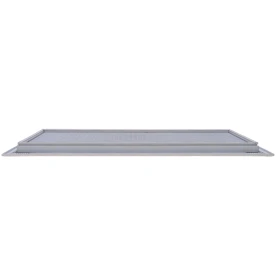 AirGuide Manufacturing, LLC AirGuide RA-AG-T 24x12 T-Bar Eggcrate Return Air Grille WHITE (1/2"x1/2"x1/2" Core) side View