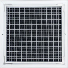 AirGuide RA-AG 12x12 Eggcrate Return Air Grille WHITE (1/2"x1/2"x1/2" Core) back View