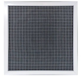 AirGuide RA-AG-T 24x24 T-Bar Eggcrate Return Air Grille WHITE (1/2"x1/2"x1/2" Core) Front View