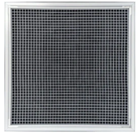 AirGuide RA-AG-T 24x24 T-Bar Eggcrate Return Air Grille WHITE (1/2"x1/2"x1/2" Core) back View