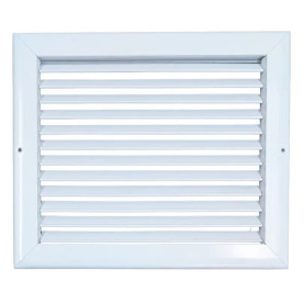 AirGuide RA 10x08 Return Air Grille WHITE Front View