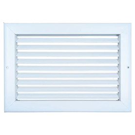 AirGuide RA 12x08 Return Air Grille WHITE Front View