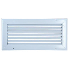 AirGuide RA 14x06 Return Air Grille WHITE Front View