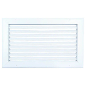 AirGuide RA 14x08 Return Air Grille WHITE Front View