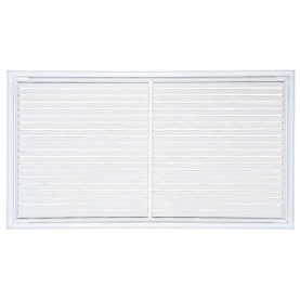 AirGuide RA 30x16 Return Air Grille WHITE Back View