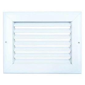 AirGuide RA 08x06 Return Air Grille WHITE Front View