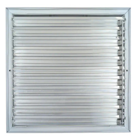 AirGuide Manufacturing CBML-3ME 12x12 3-Way Curved Blade Ceiling Register WHITE Rear View