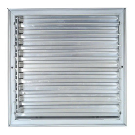 AirGuide Manufacturing CBML-4ME 10x10 4-Way Curved Blade Ceiling Register WHITE Rear View