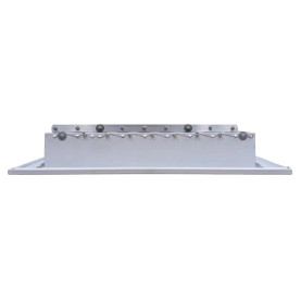 AirGuide Manufacturing CBML-4ME 10x10 4-Way Curved Blade Ceiling Register WHITE Side View