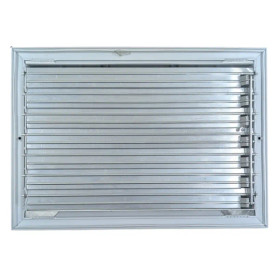 AirGuide Manufacturing CBML-3ME 12x08 3-Way Curved Blade Register WHITE Back