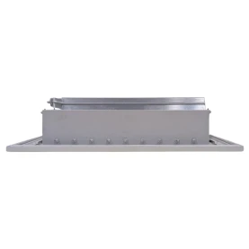 AirGuide Manufacturing, LLC AirGuide VML-ME 08x04 Single Deflection Sidewall Register WHITE side