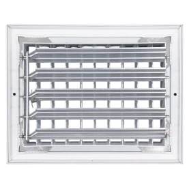 AirGuide VML-ME 08x06 Single Deflection Sidewall Register WHITE back