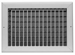 AirGuide VML-ME 10x10 Single Deflection Sidewall Register WHITE