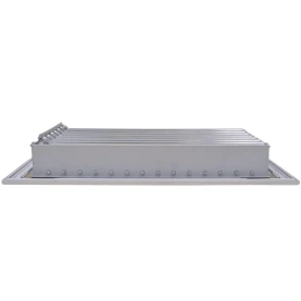 AirGuide VML-ME 12x08 Single Deflection Sidewall Register WHITE side view